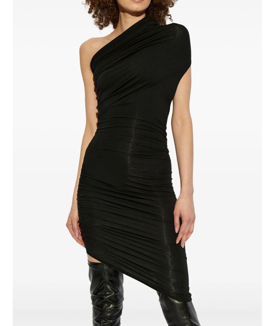 entire studios Черное вискозное коктейльное платье, фото 3