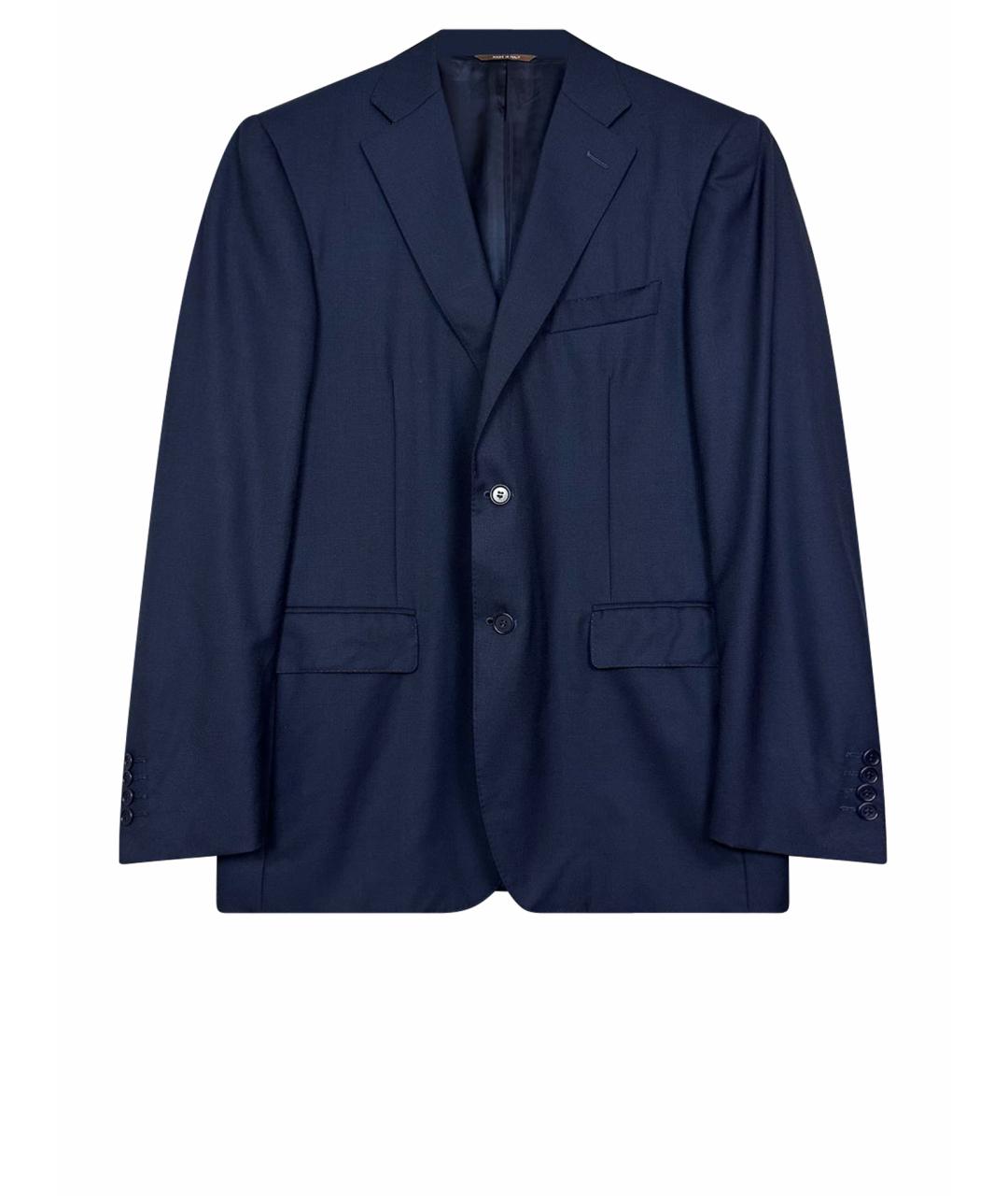 CANALI Темно-синий классический костюм, фото 1