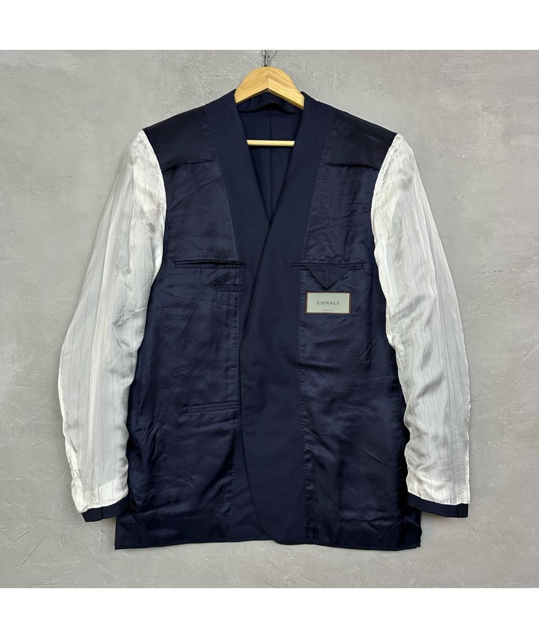 CANALI Темно-синий классический костюм, фото 6
