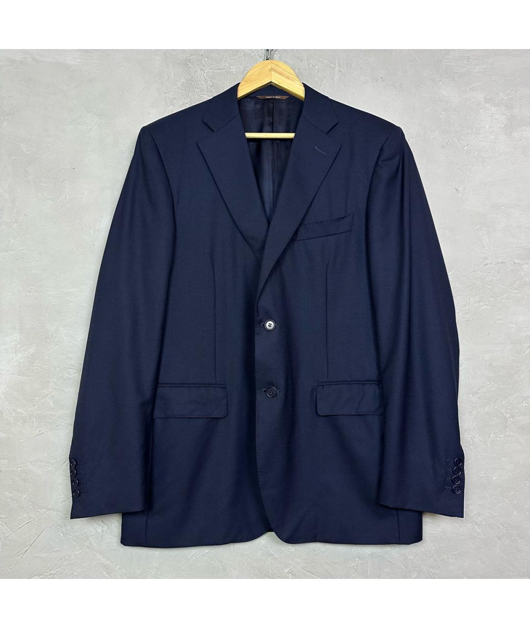 CANALI Темно-синий классический костюм, фото 9