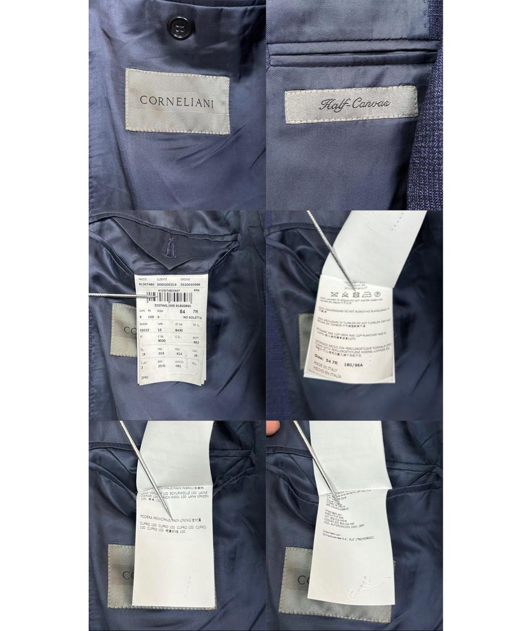 CORNELIANI Темно-синий классический костюм, фото 7