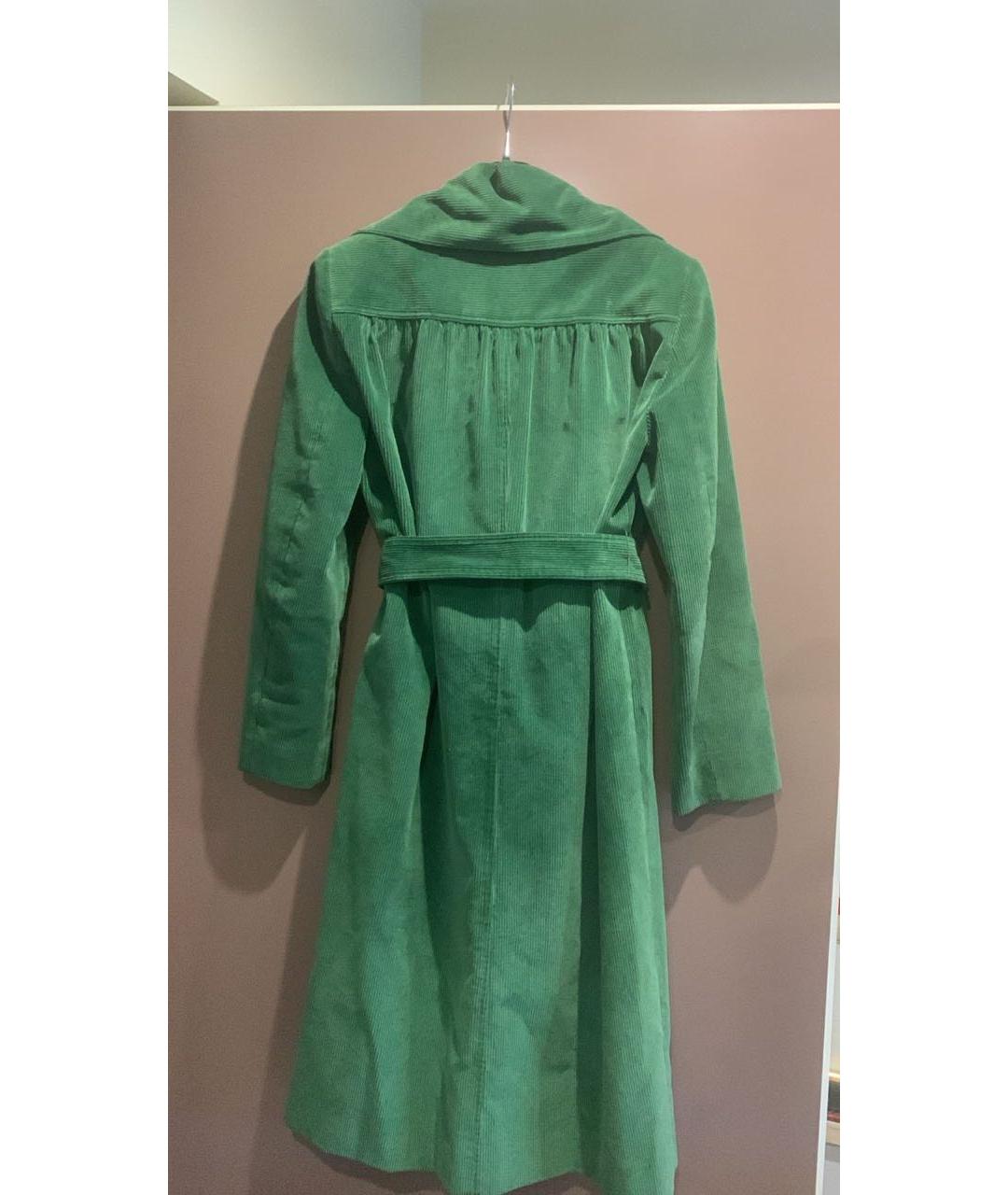 BALENCIAGA Зеленые хлопковое пальто, фото 2