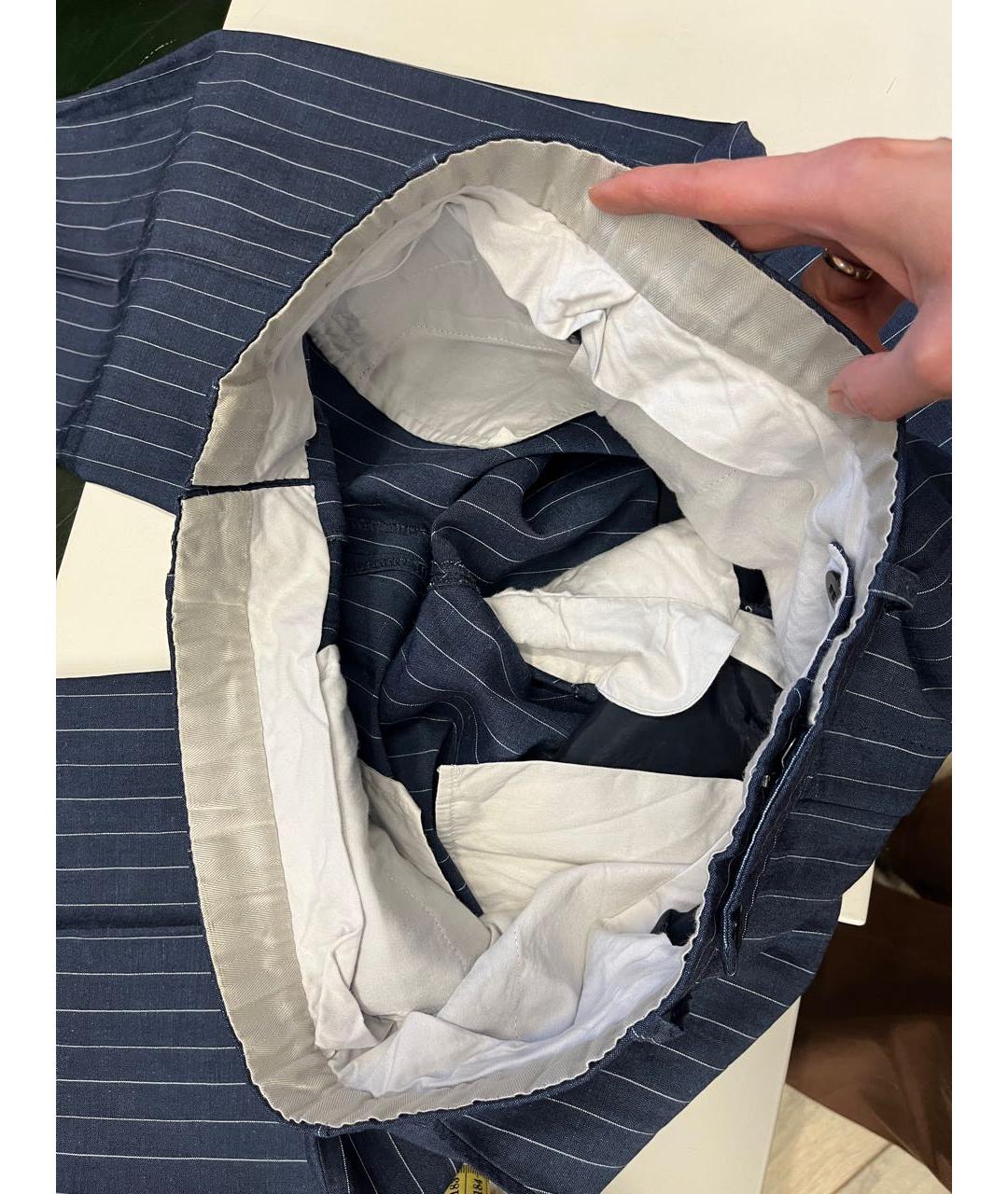 BRIONI Синий классический костюм, фото 8