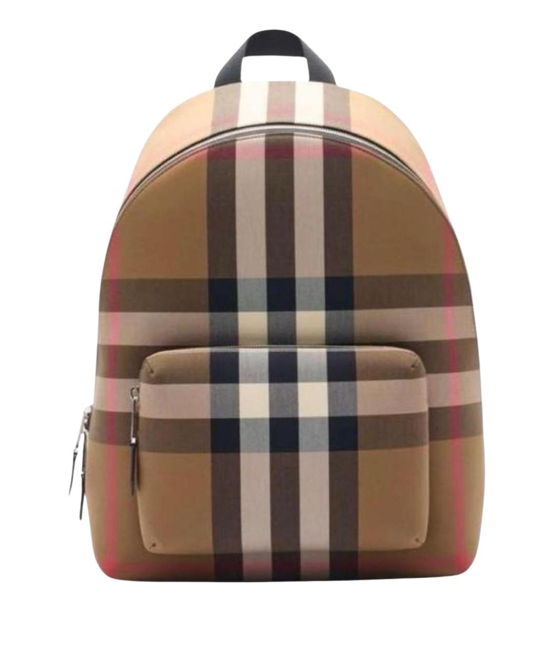 BURBERRY Коричневый кожаный рюкзак, фото 1