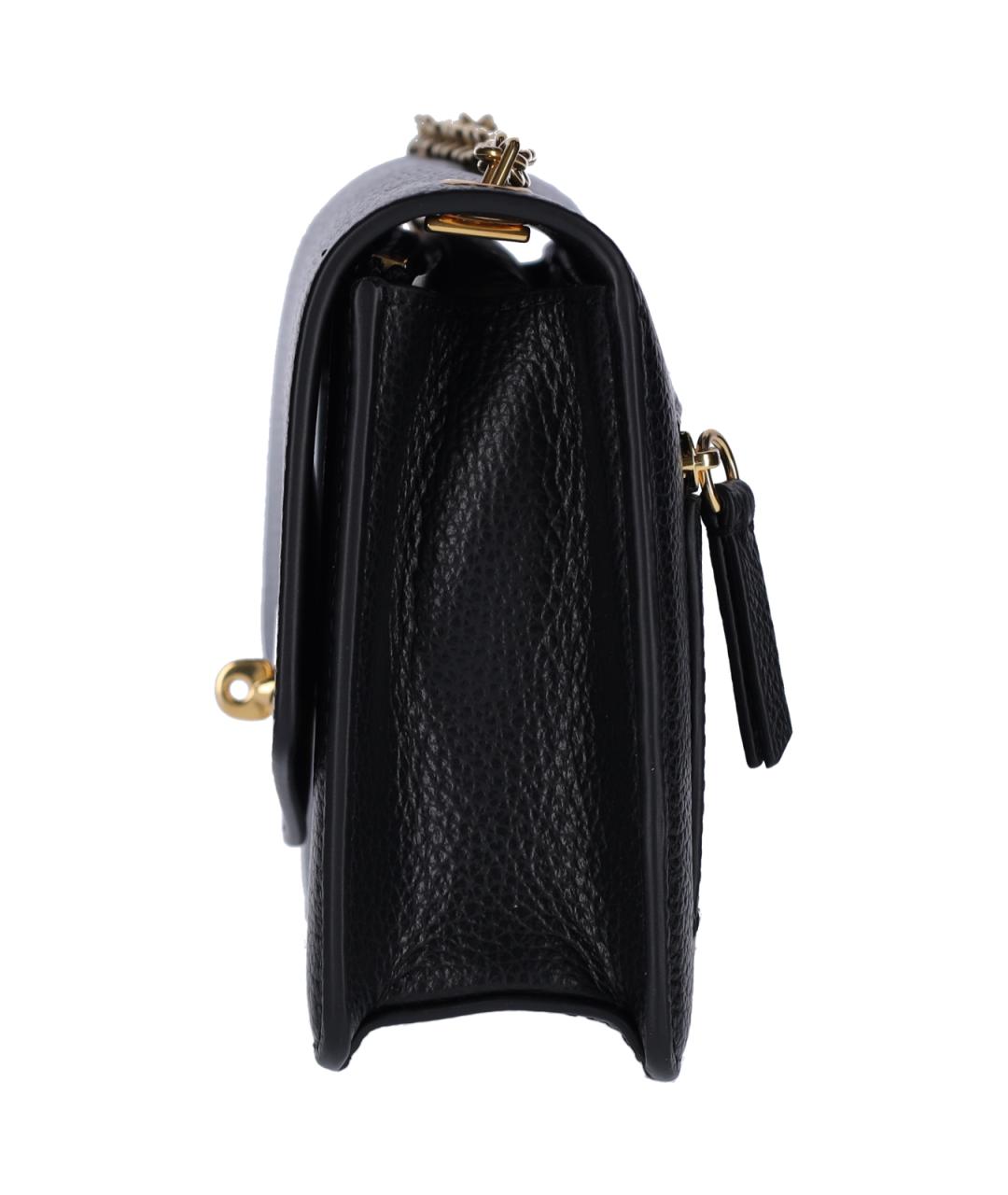 MULBERRY Черная кожаная сумка через плечо, фото 5