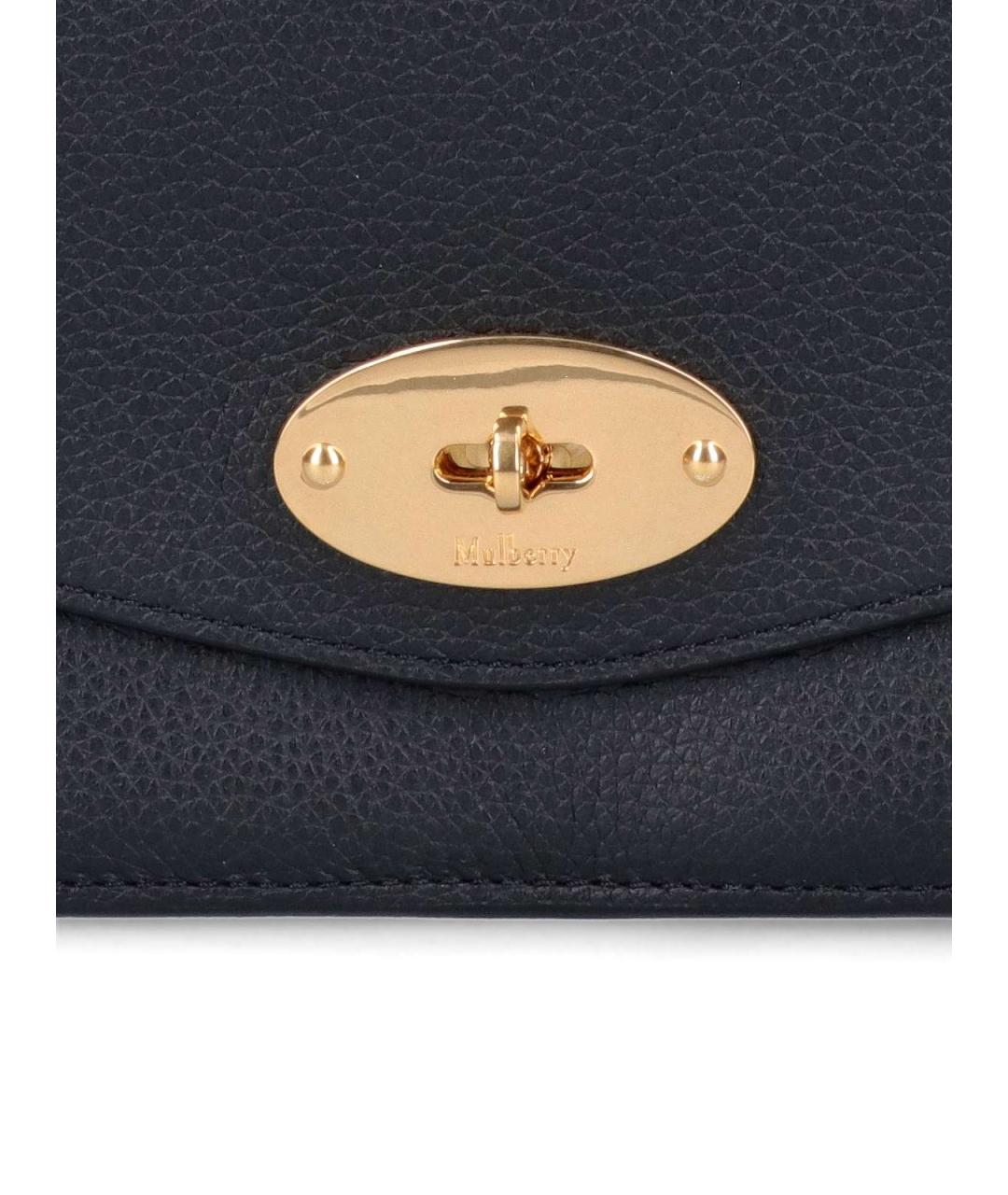 MULBERRY Черная кожаная сумка через плечо, фото 4