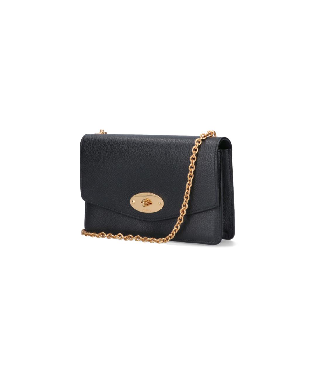 MULBERRY Черная кожаная сумка через плечо, фото 2