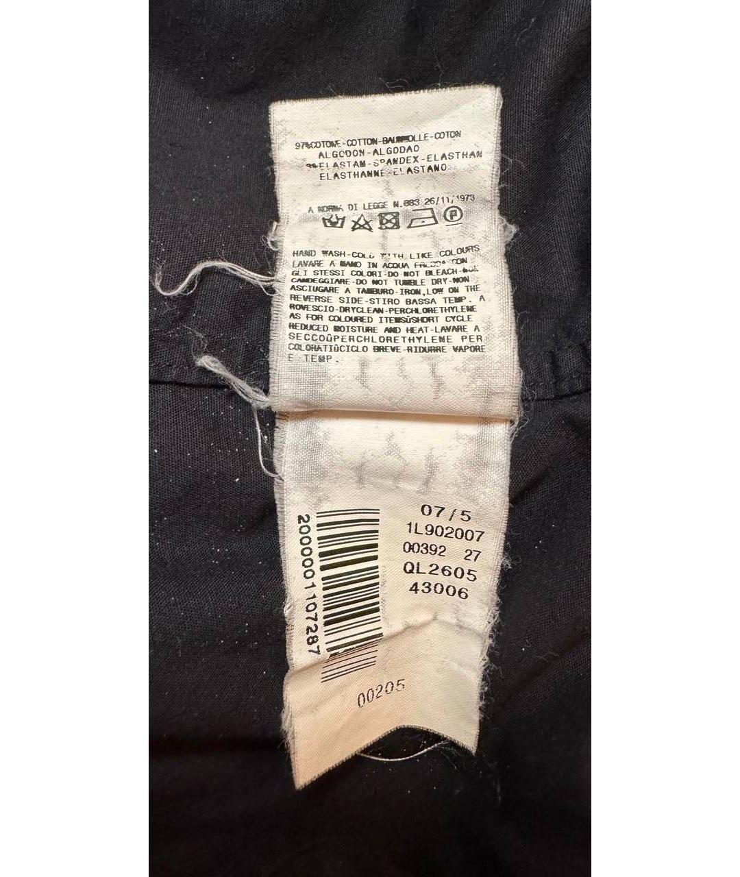 ROBERTO CAVALLI Черная хлопковая рубашка, фото 7