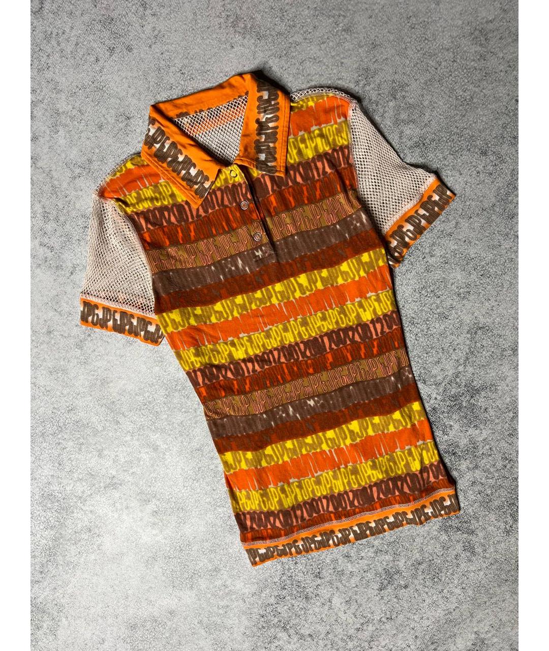 JEAN PAUL GAULTIER Мульти полиэстеровая футболка, фото 9