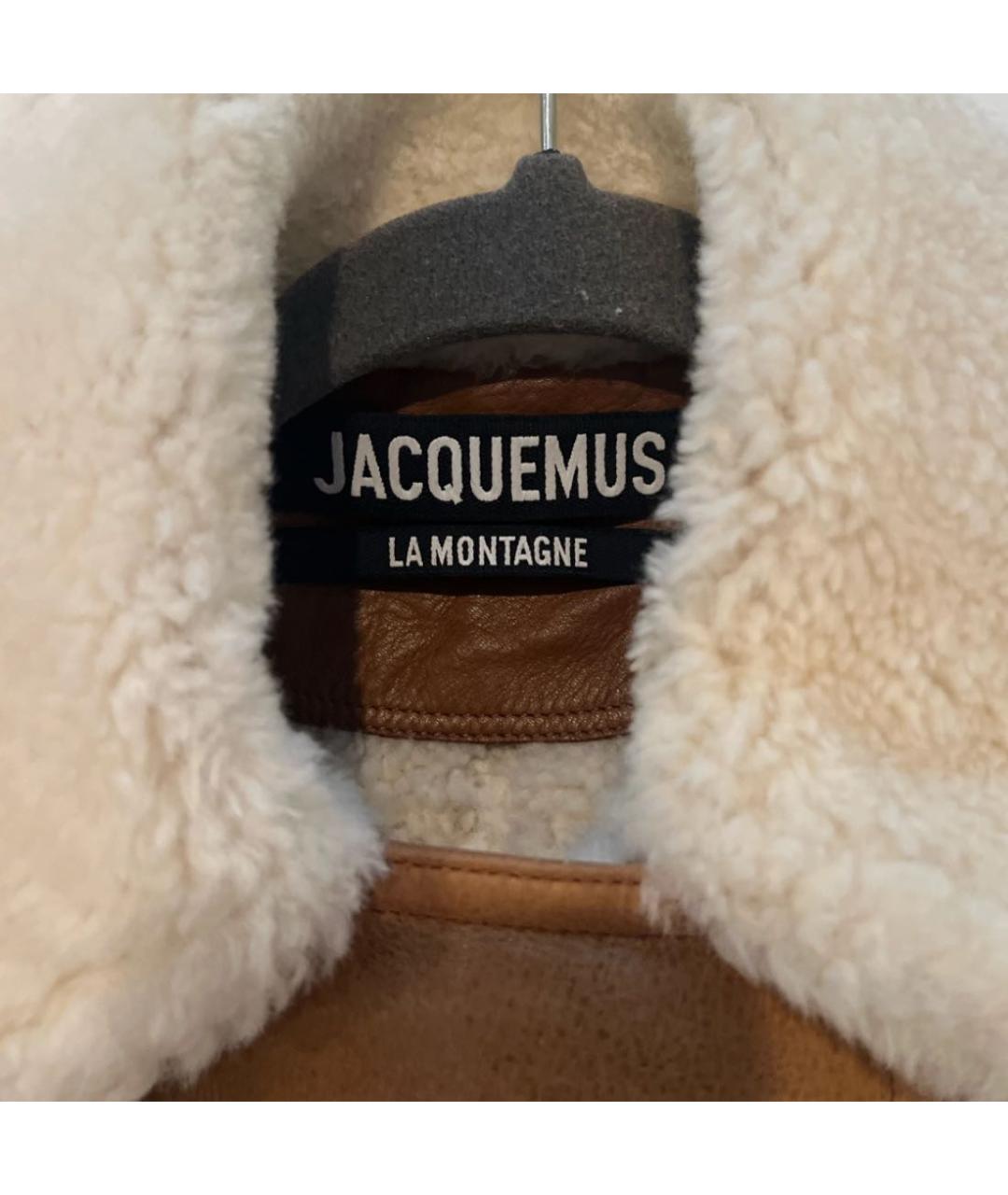 JACQUEMUS Коричневая замшевая дубленка, фото 5