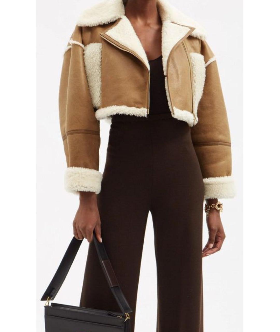 JACQUEMUS Коричневая замшевая дубленка, фото 7