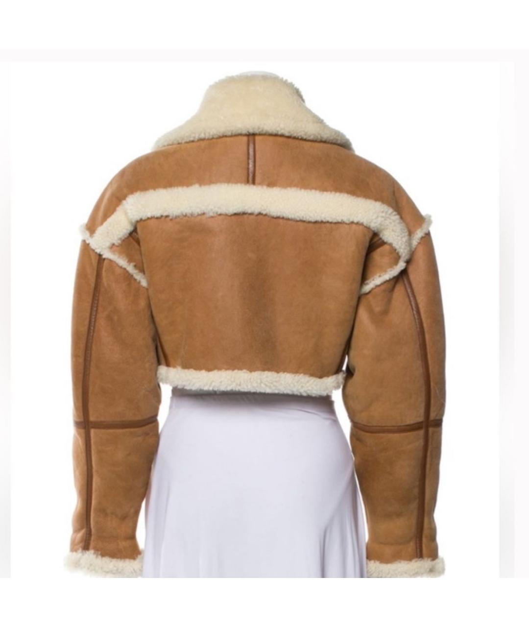 JACQUEMUS Коричневая замшевая дубленка, фото 2