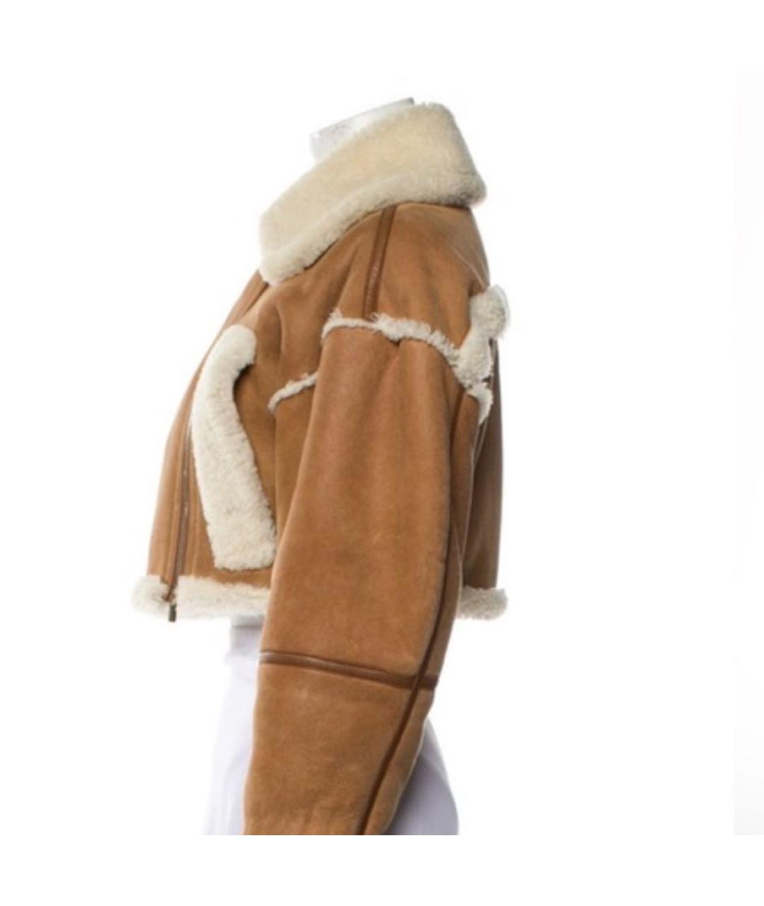 JACQUEMUS Коричневая замшевая дубленка, фото 3