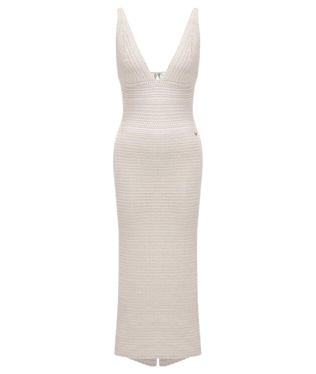 VALENTINO Белый хлопковый сарафан, фото 1