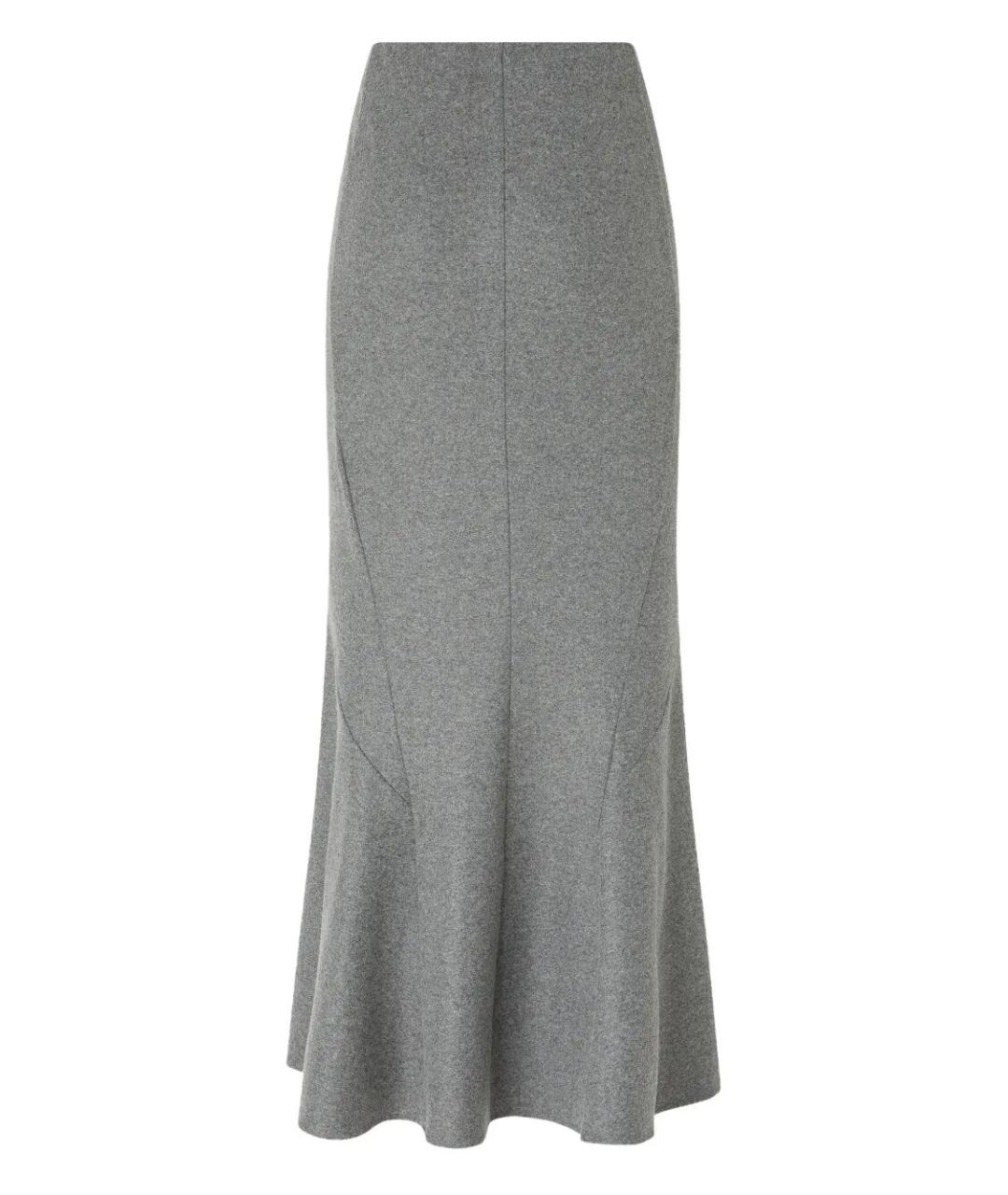 PINKO Серая полиэстеровая юбка макси, фото 1