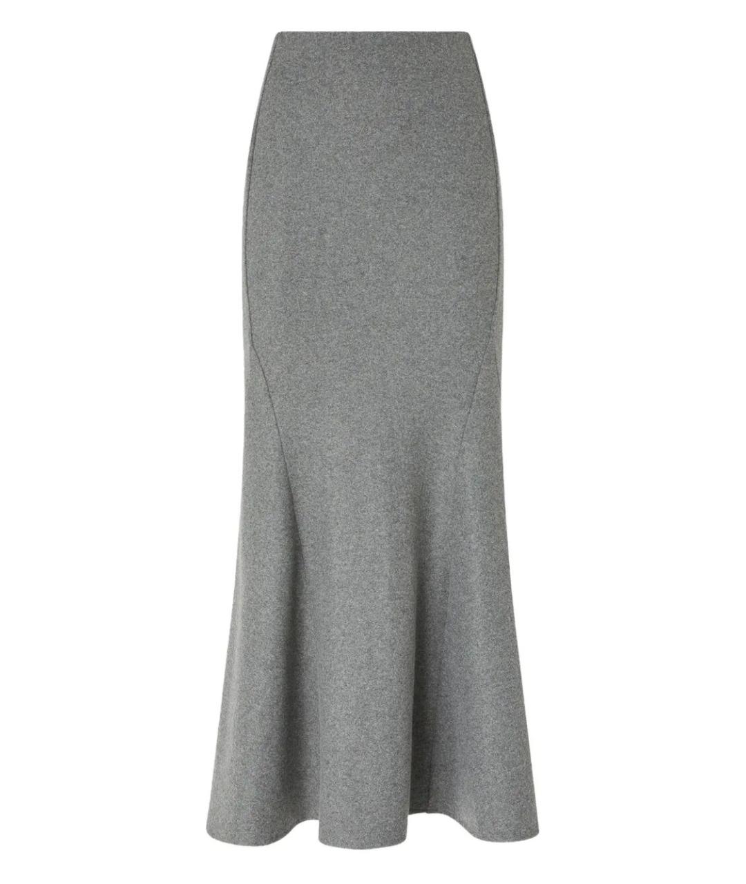 PINKO Серая полиэстеровая юбка макси, фото 2