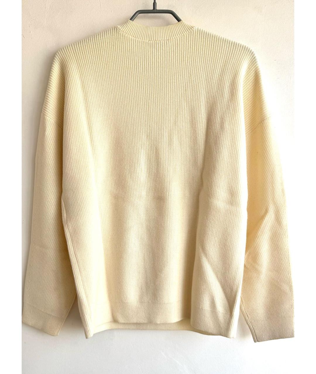 CHANEL Бежевый шерстяной джемпер / свитер, фото 2