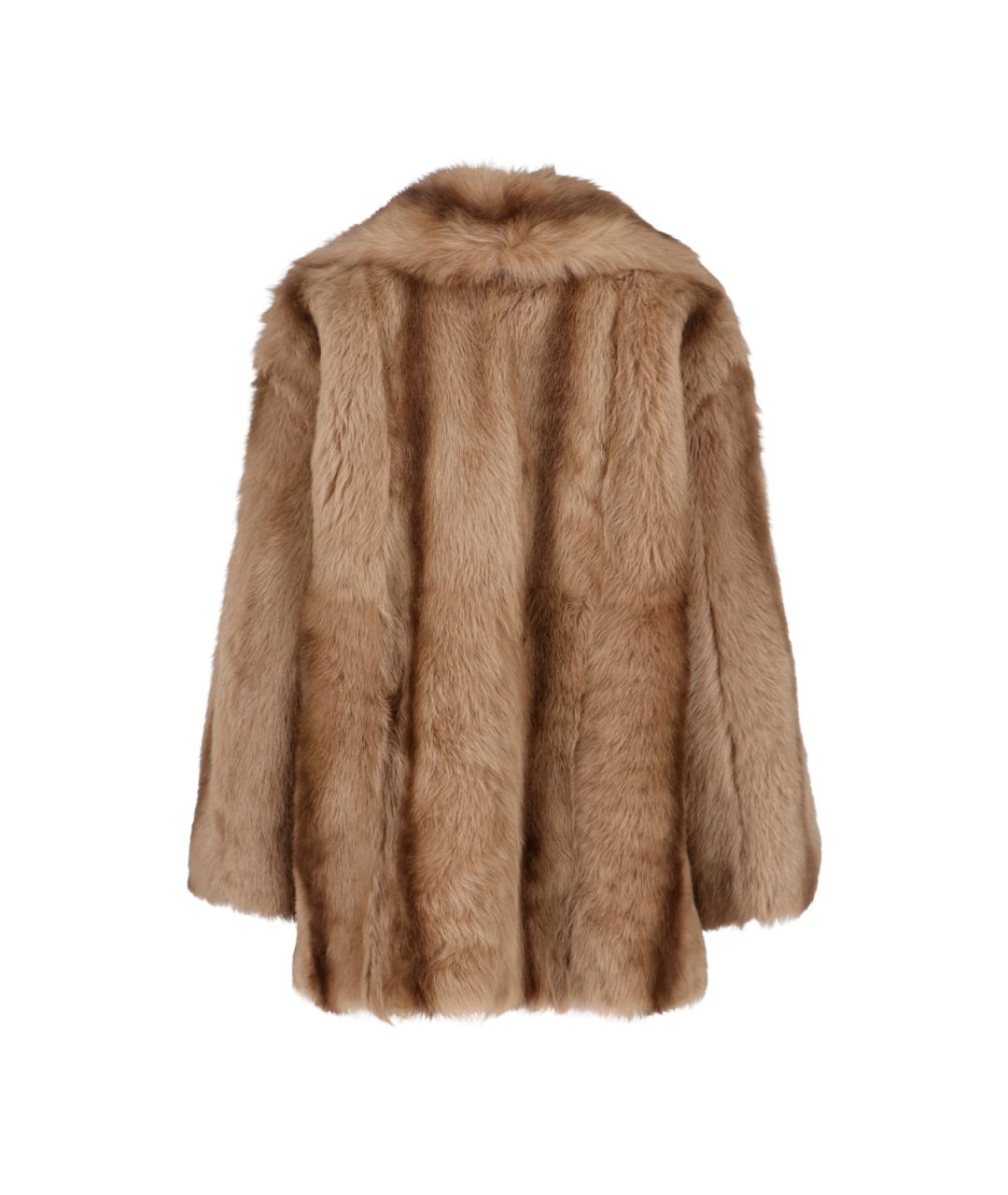 GUCCI Коричневая меховая куртка, фото 2