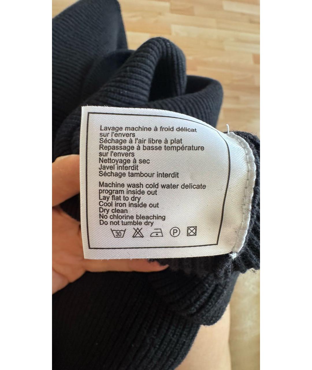 CHANEL Черный шерстяной джемпер / свитер, фото 6