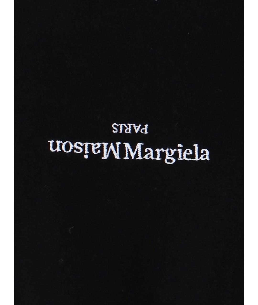 MAISON MARGIELA Черная хлопковая футболка, фото 3