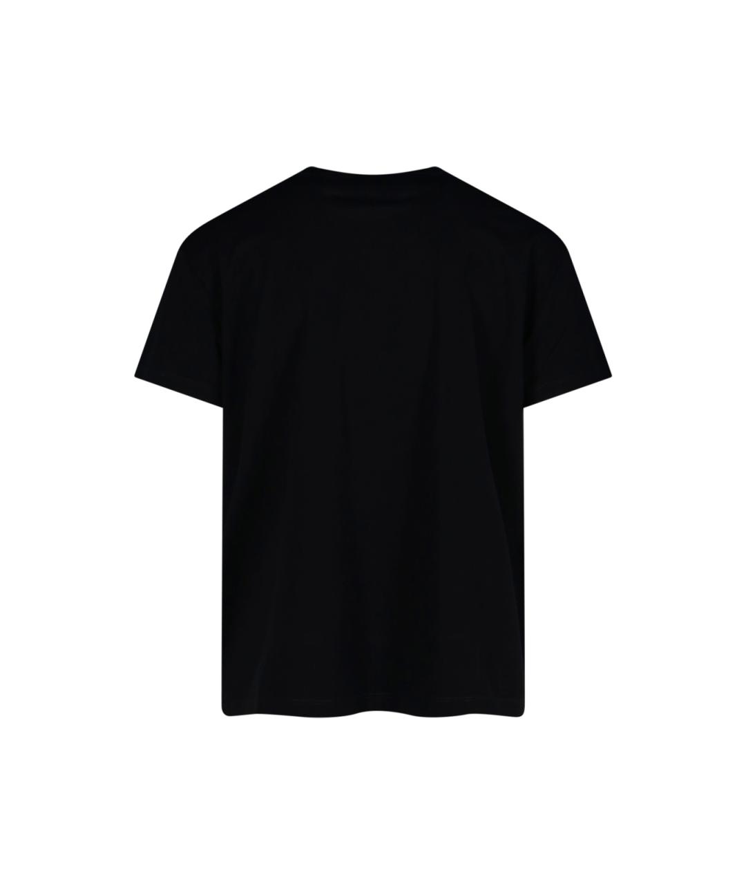 MAISON MARGIELA Черная хлопковая футболка, фото 2