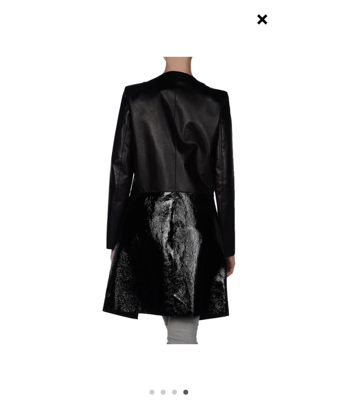 FENDI Черный кожаный тренч/плащ, фото 7