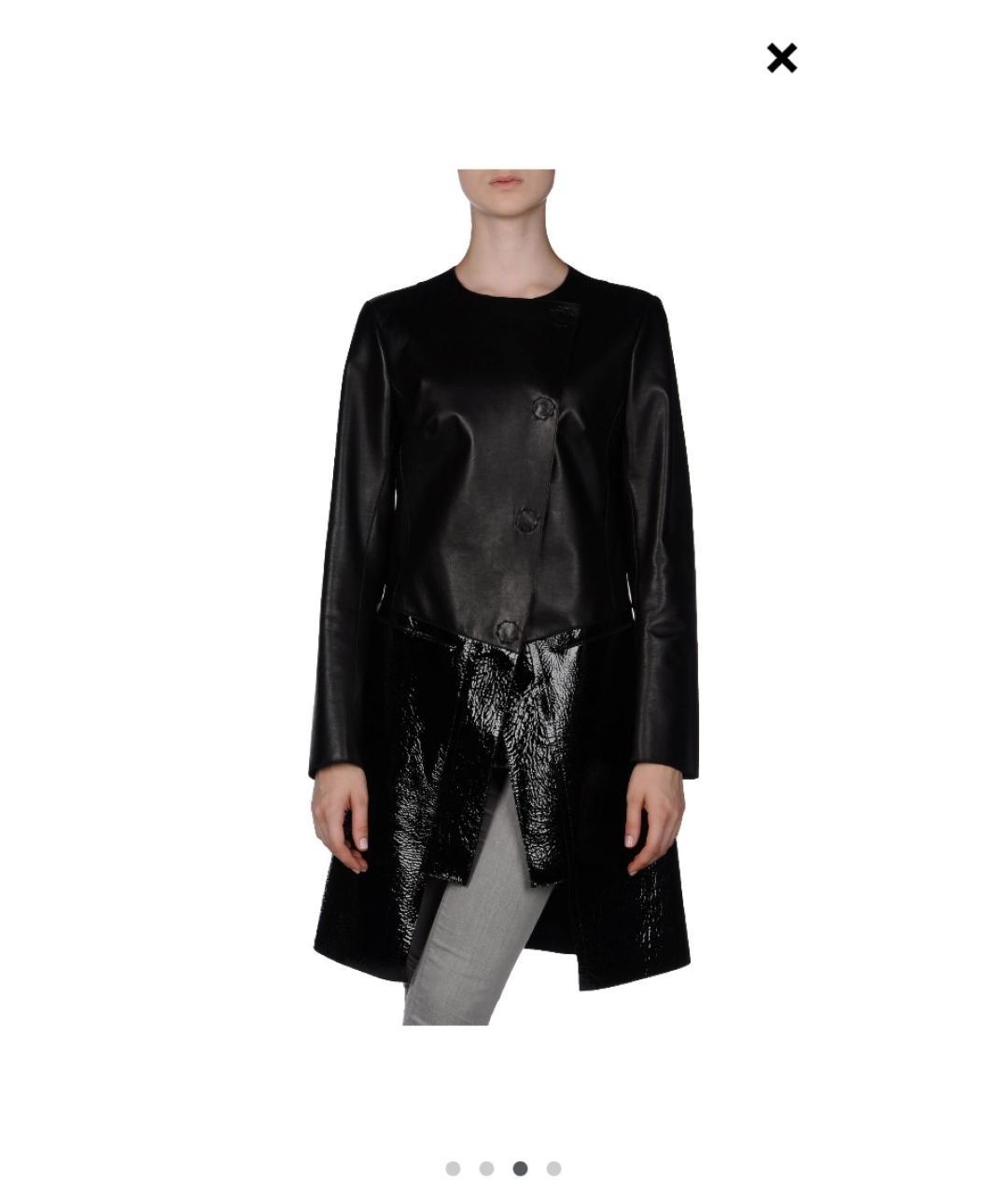 FENDI Черный кожаный тренч/плащ, фото 6