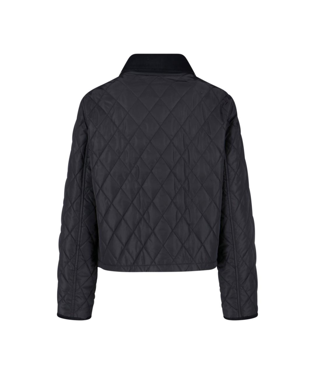 BURBERRY Черная полиамидовая куртка, фото 2
