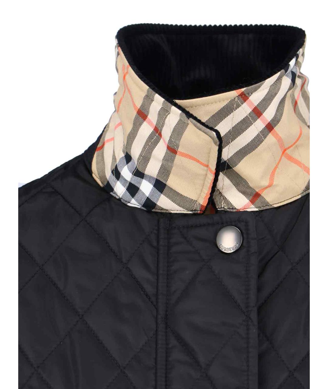 BURBERRY Черная полиамидовая куртка, фото 3