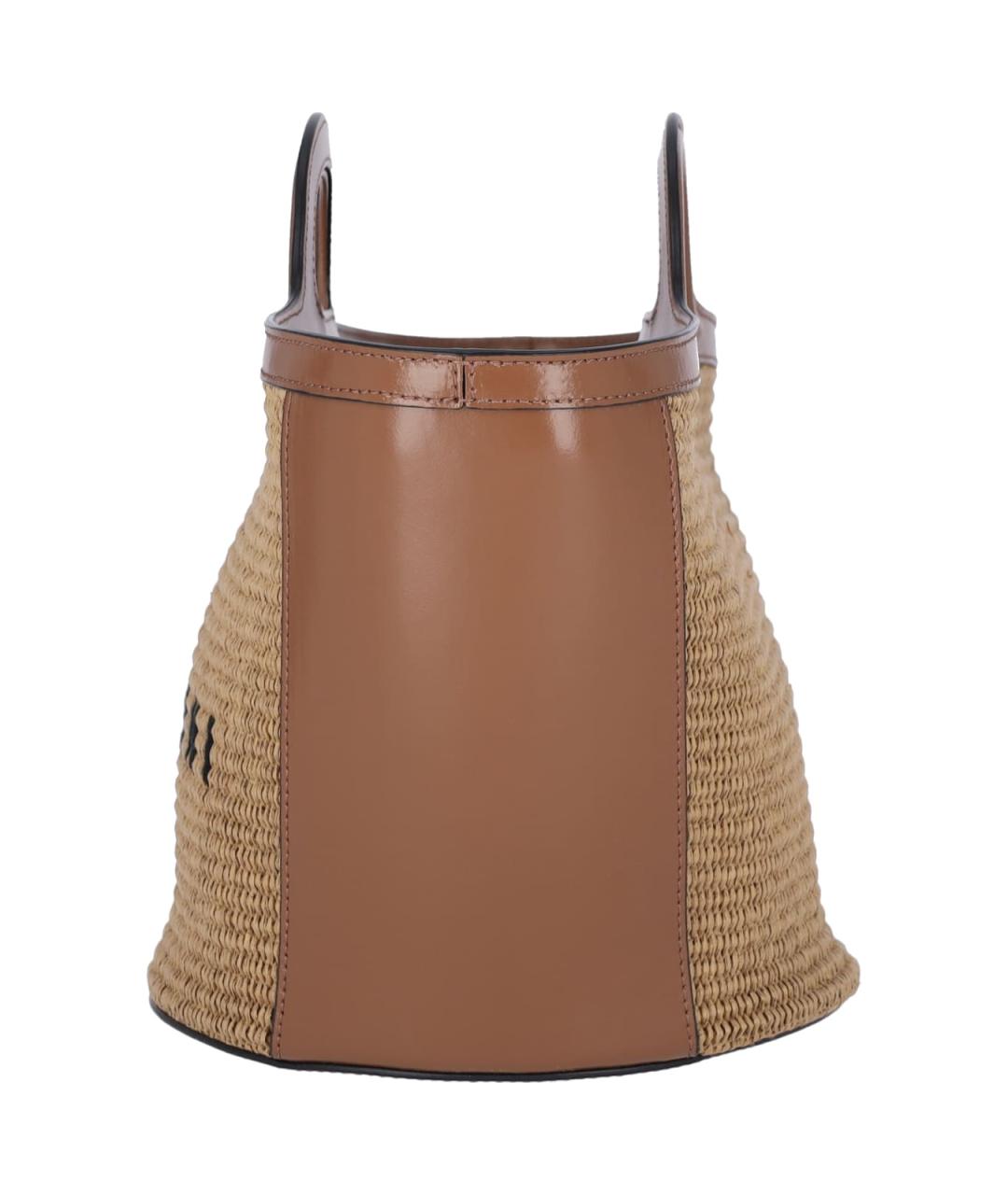 MARNI Бежевая кожаная сумка тоут, фото 5