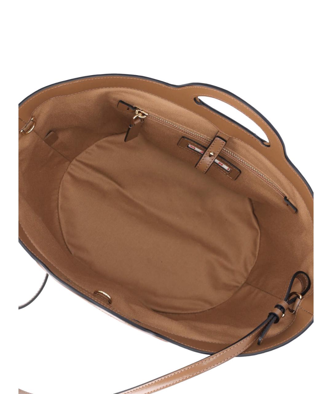 MARNI Бежевая кожаная сумка тоут, фото 4