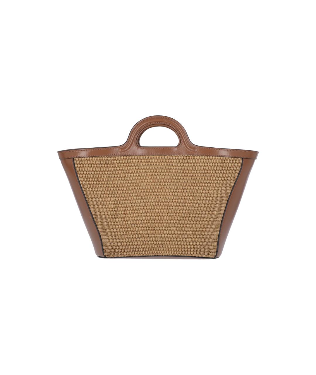 MARNI Бежевая кожаная сумка тоут, фото 3