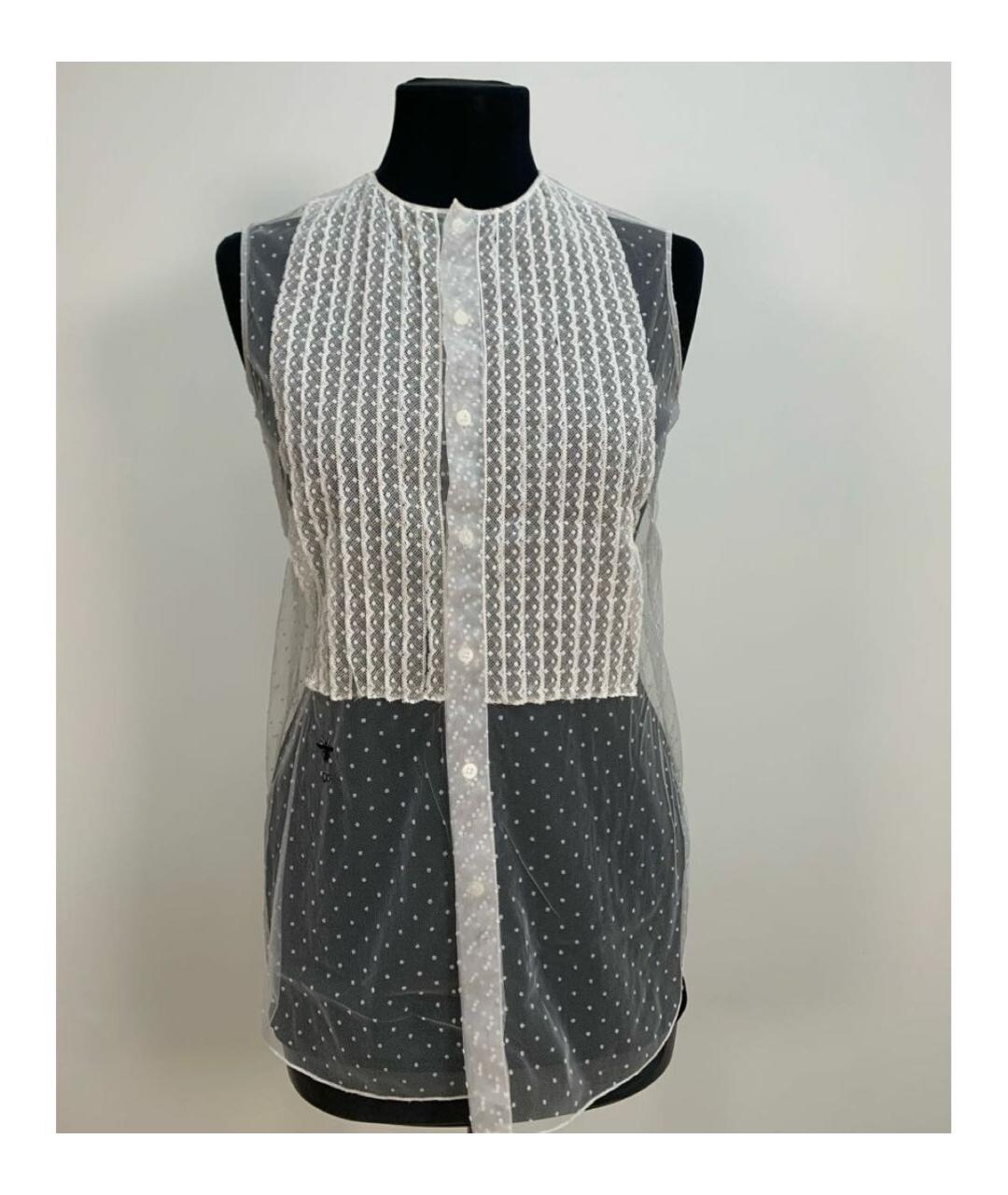 CHRISTIAN DIOR Белая полиамидовая блузы, фото 6