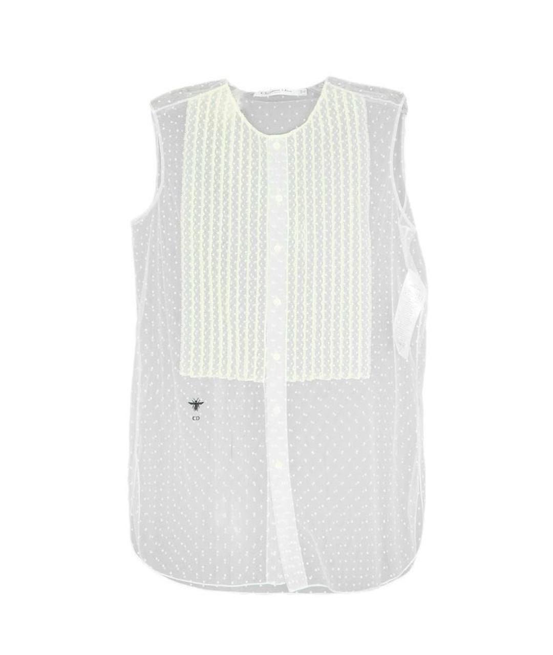 CHRISTIAN DIOR Белая полиамидовая блузы, фото 7