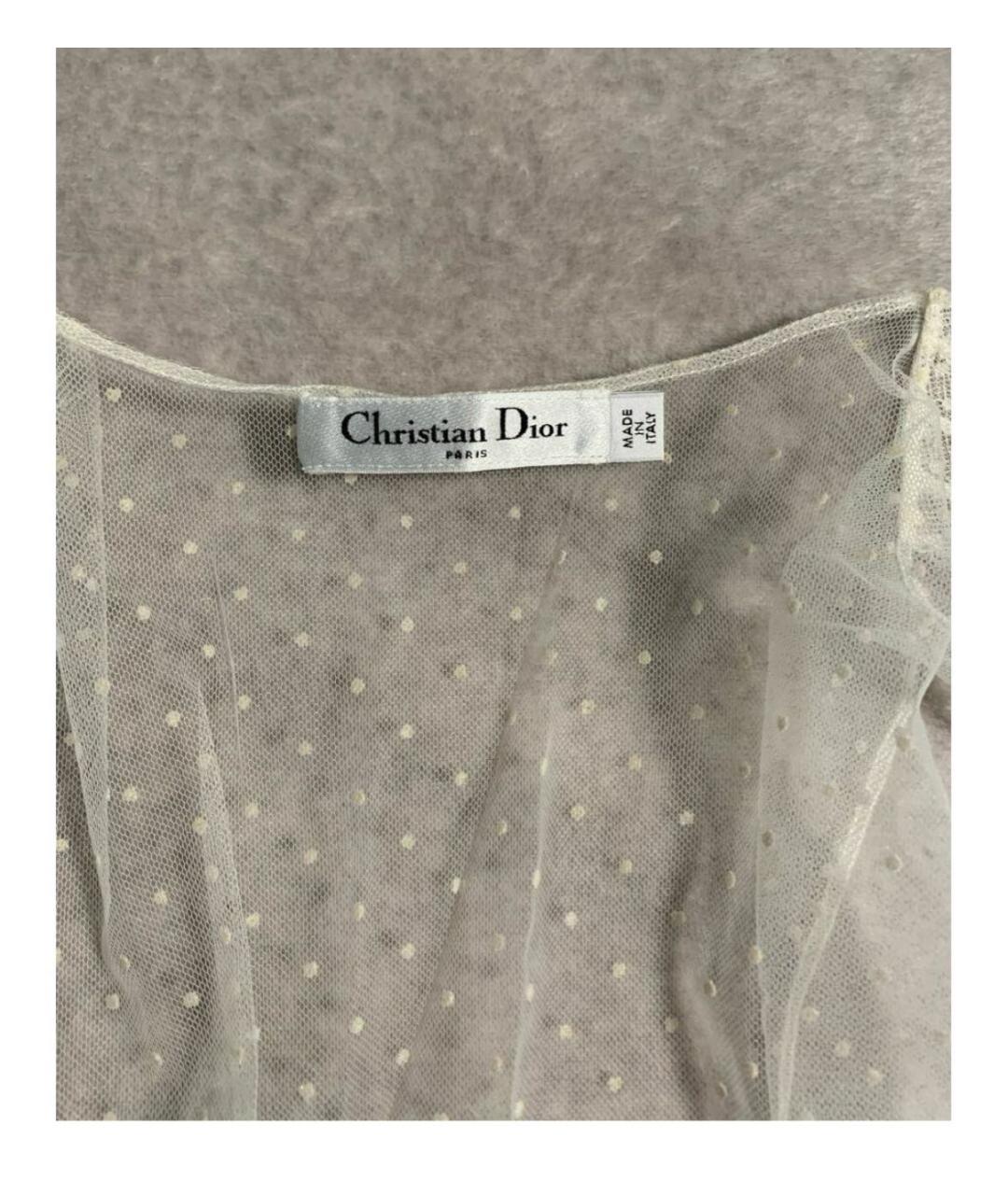 CHRISTIAN DIOR Белая полиамидовая блузы, фото 4