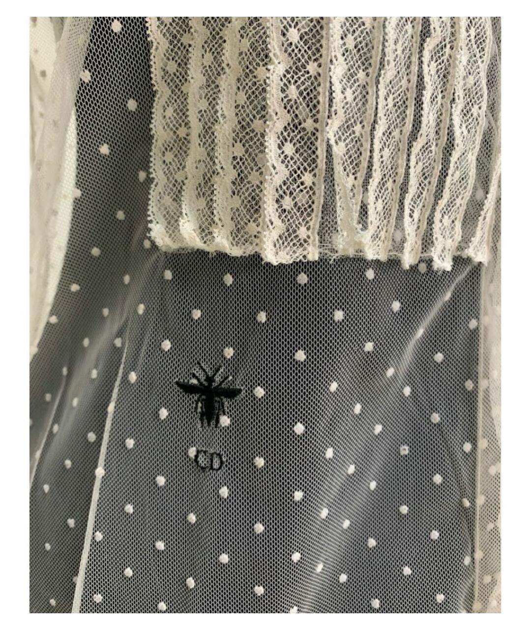 CHRISTIAN DIOR Белая полиамидовая блузы, фото 5