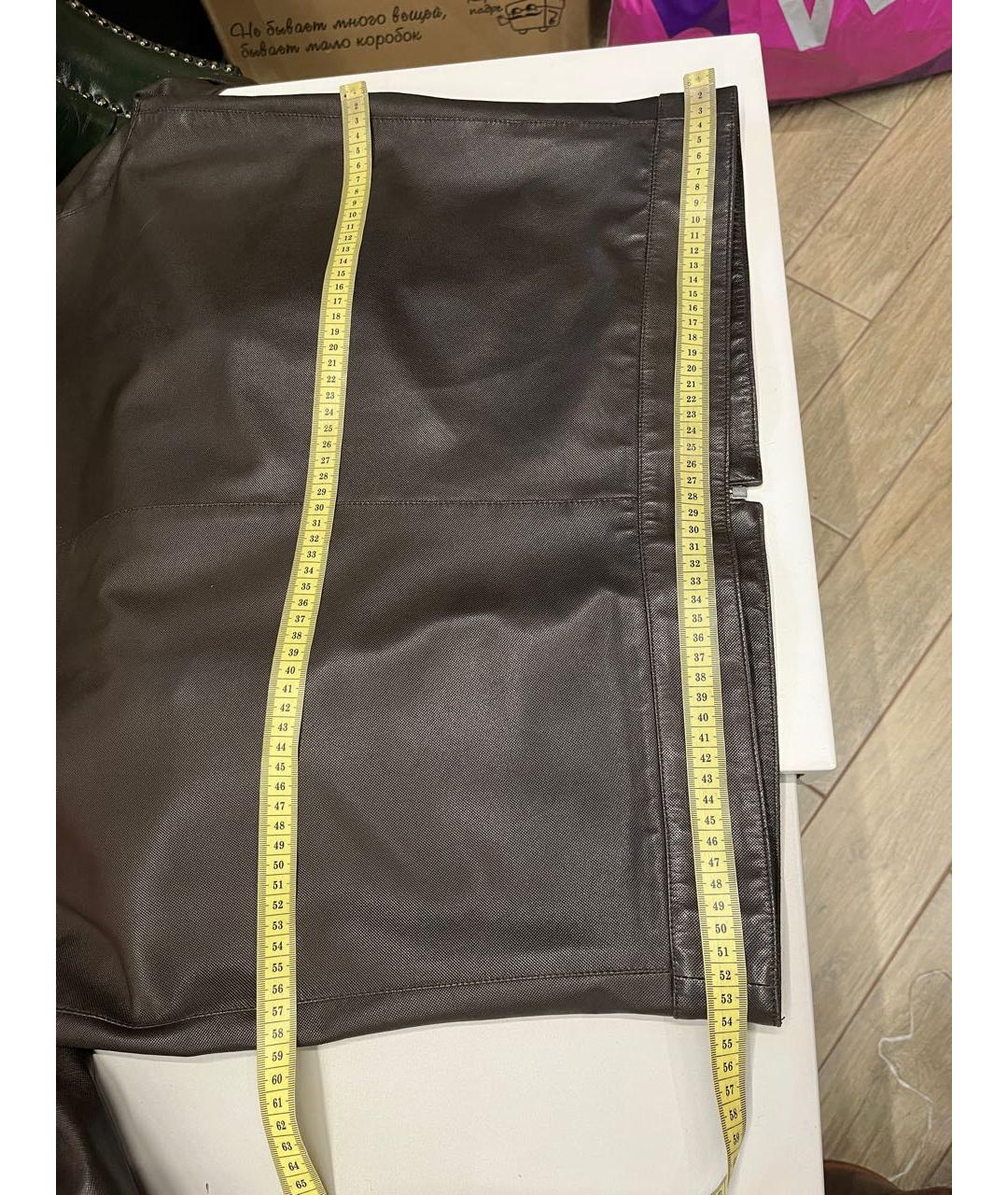 CANALI Коричневая кожаная куртка, фото 2