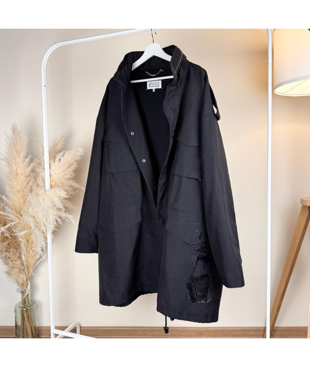 MAISON MARGIELA Черная полиамидовая куртка, фото 4