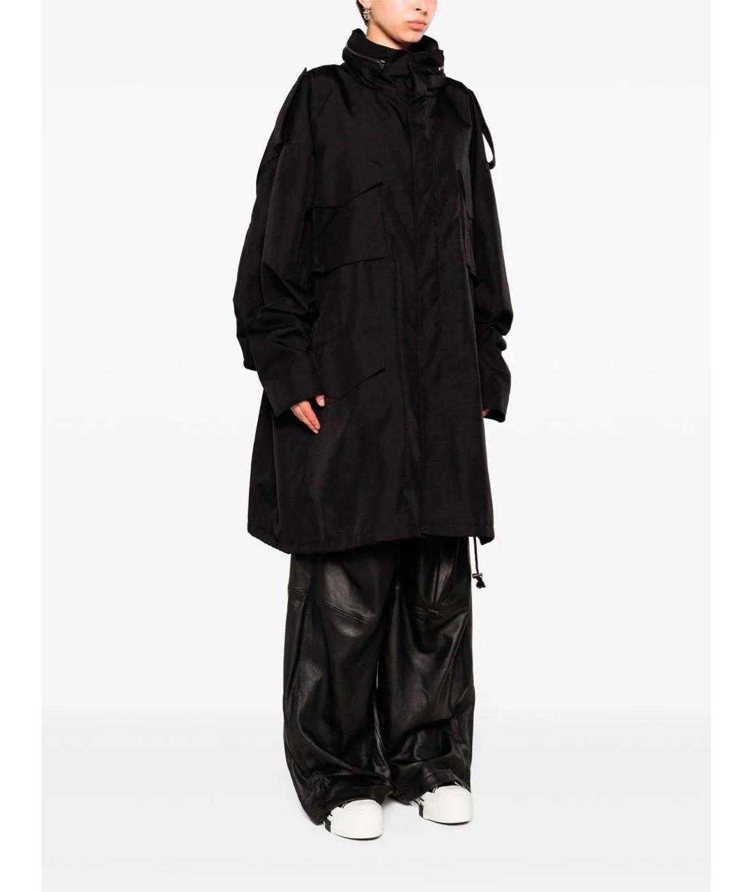 MAISON MARGIELA Черная полиамидовая куртка, фото 2