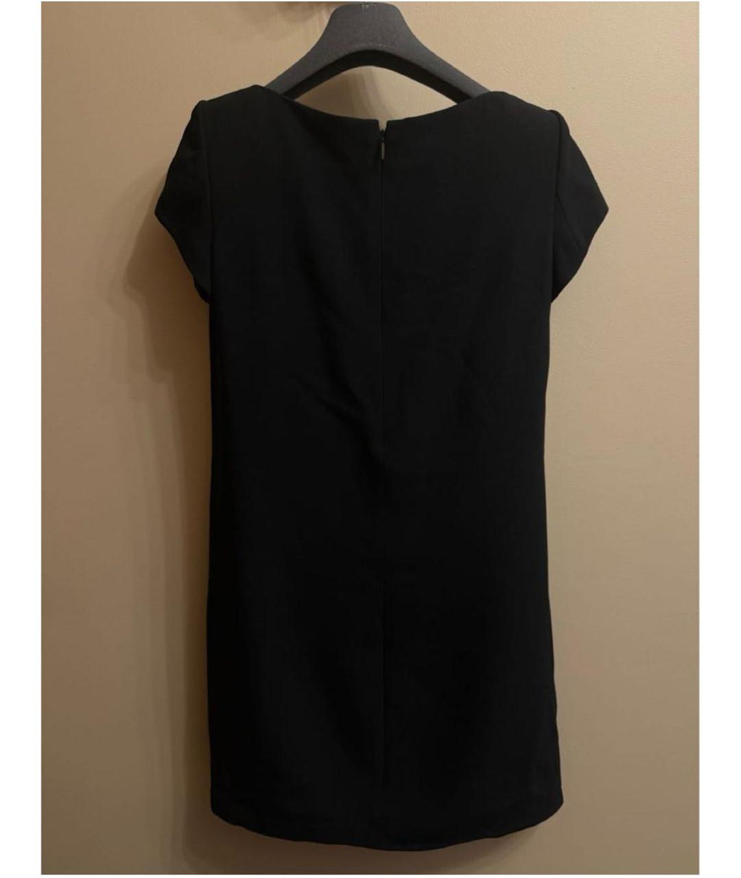 SAINT LAURENT Черное полиамидовое коктейльное платье, фото 2