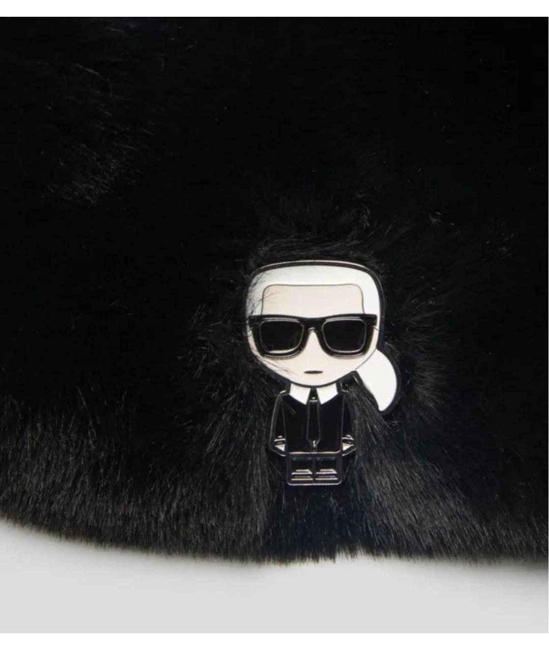 KARL LAGERFELD Черная повязка на голову, фото 6