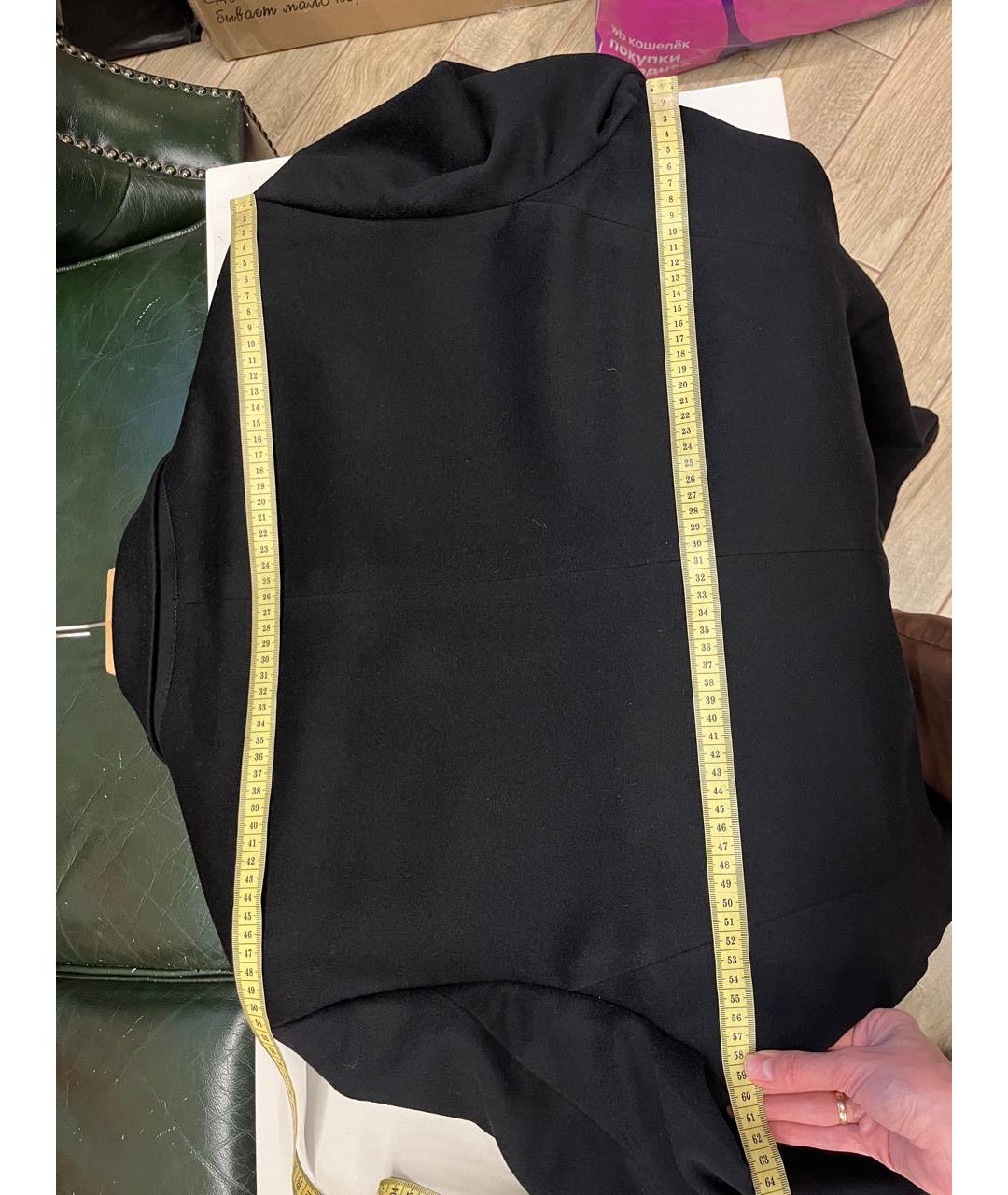 DOLCE&GABBANA Черное шерстяное пальто, фото 3