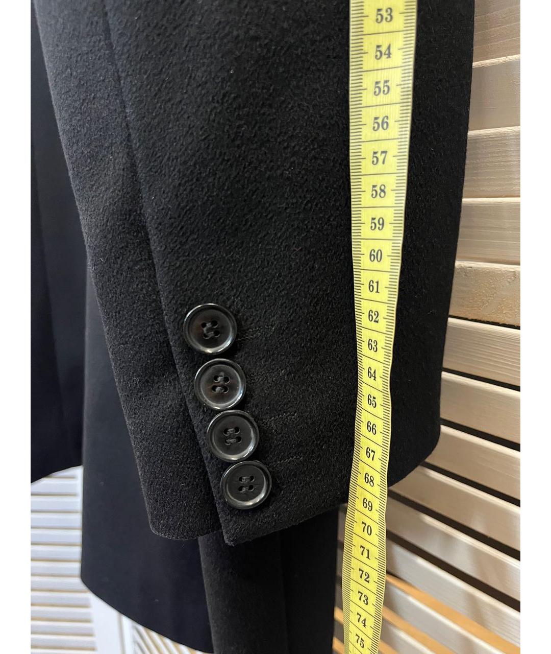 DOLCE&GABBANA Черное шерстяное пальто, фото 4