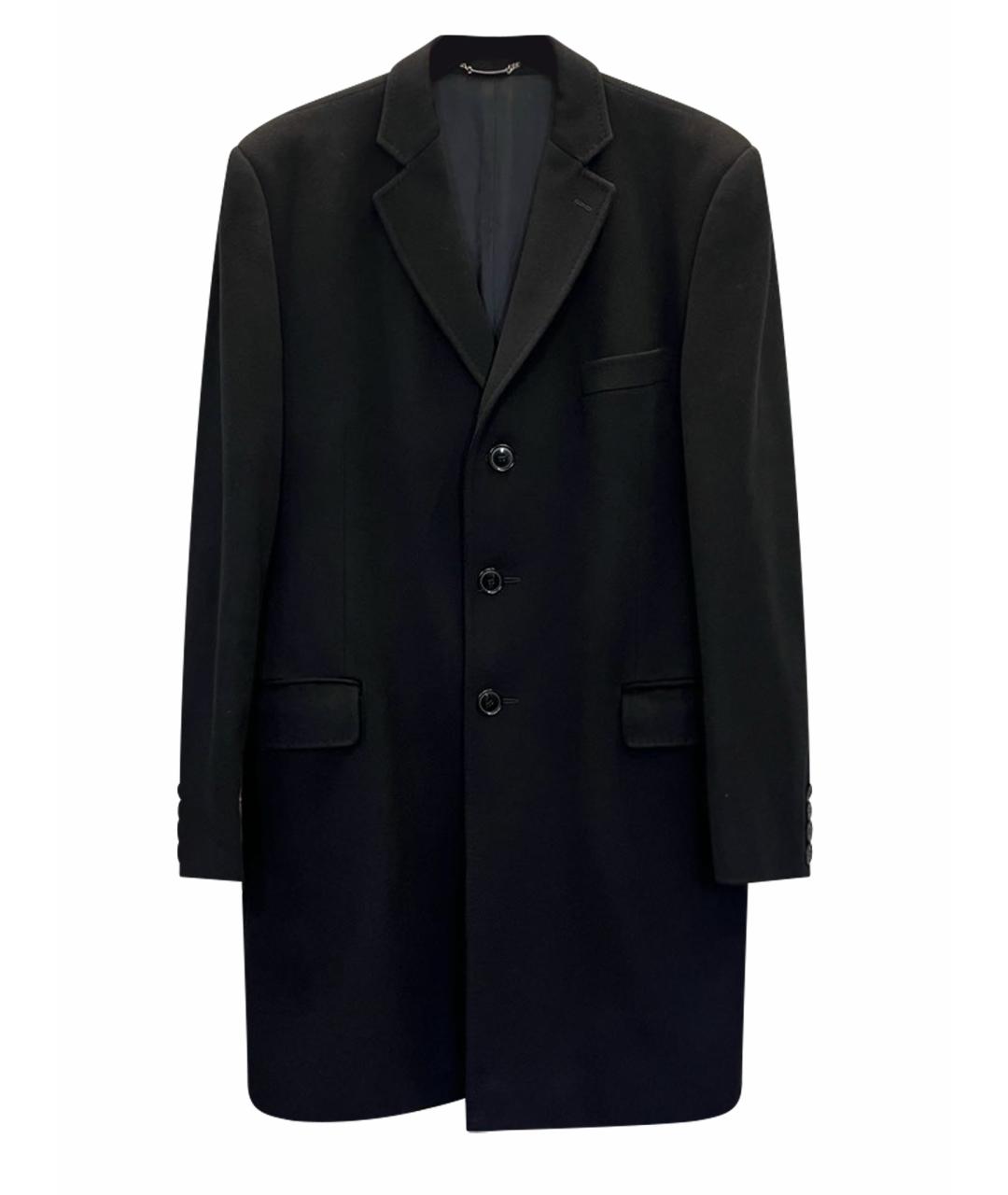 DOLCE&GABBANA Черное шерстяное пальто, фото 1