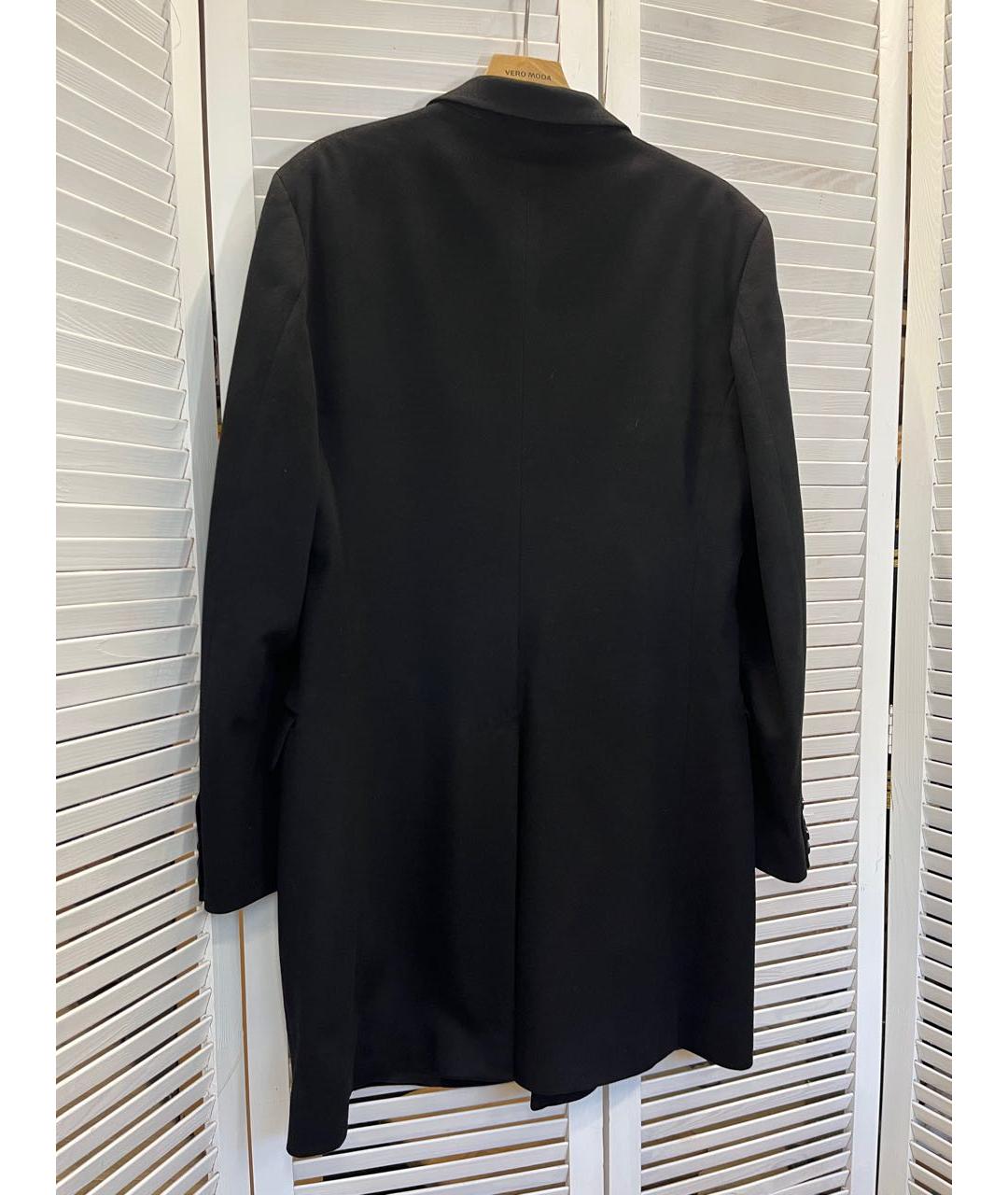 DOLCE&GABBANA Черное шерстяное пальто, фото 6