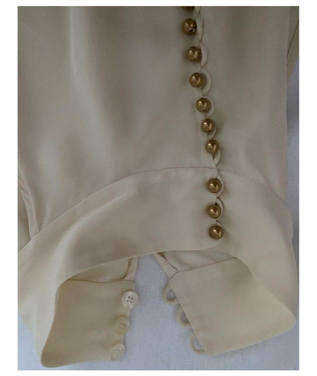 GUCCI Белая креповая блузы, фото 6