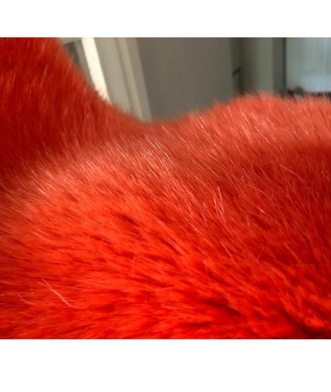 Carven Оранжевый шерстяной шарф, фото 2