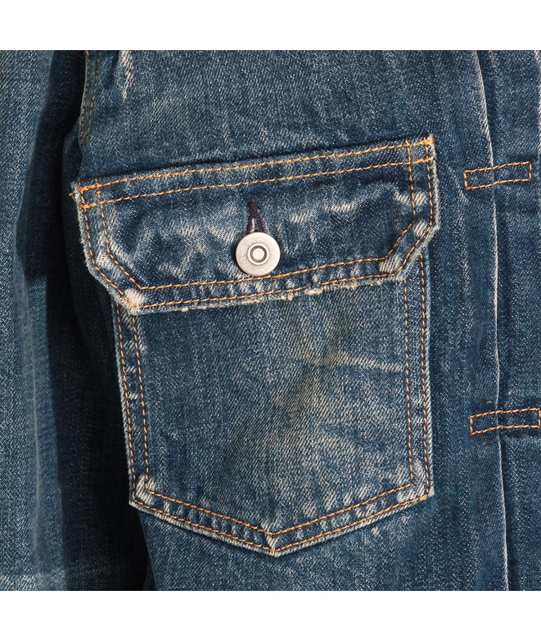 MAISON MARGIELA Синяя хлопковая куртка, фото 3