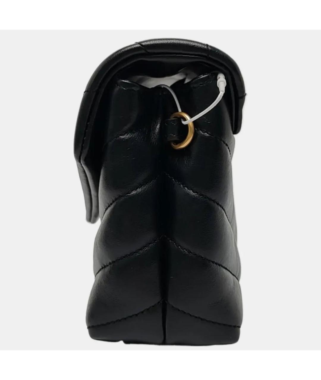 SAINT LAURENT Черная кожаная сумка через плечо, фото 5