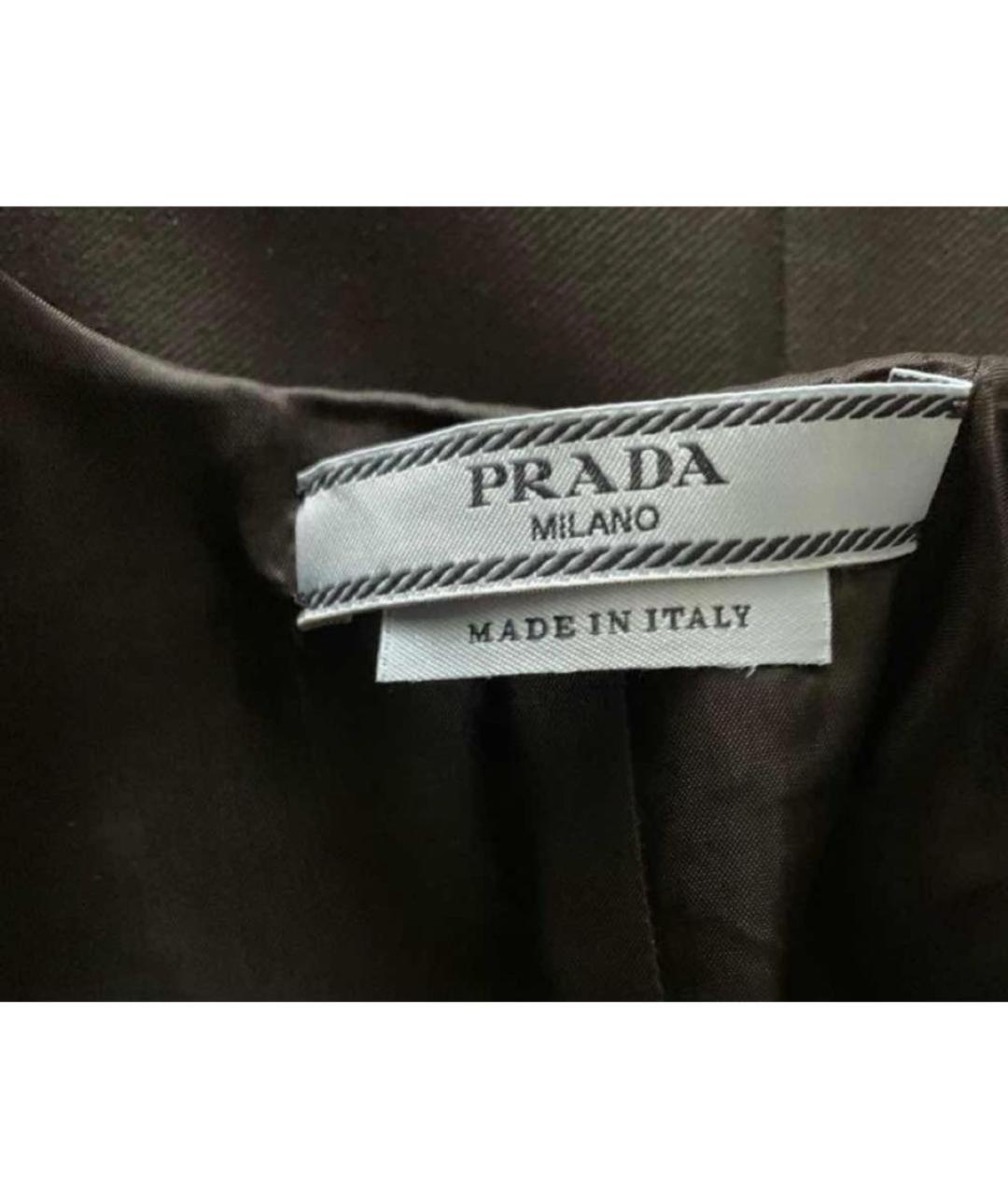 PRADA Черное полиамидовое платье, фото 5